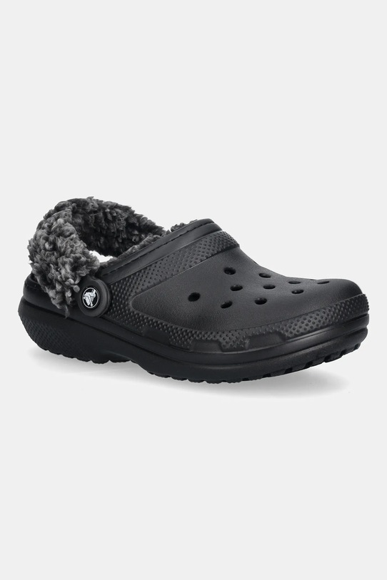 Crocs kapcie Classic Fleece Lined Clog czarny 211396.001