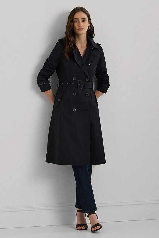 Lauren Ralph Lauren płaszcz nieocieplane granatowy 297951255