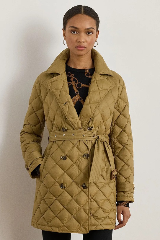Lauren Ralph Lauren płaszcz bez kaptura brązowy 297979514