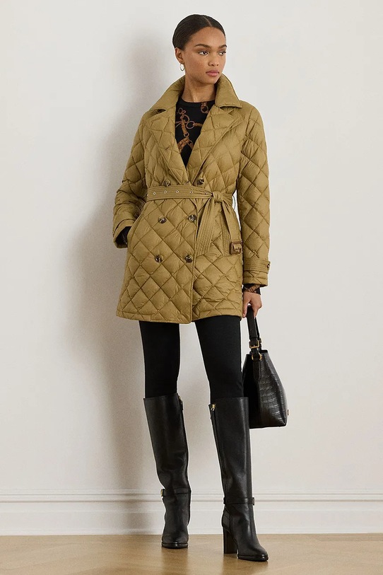 Odzież Lauren Ralph Lauren płaszcz 297979514 brązowy