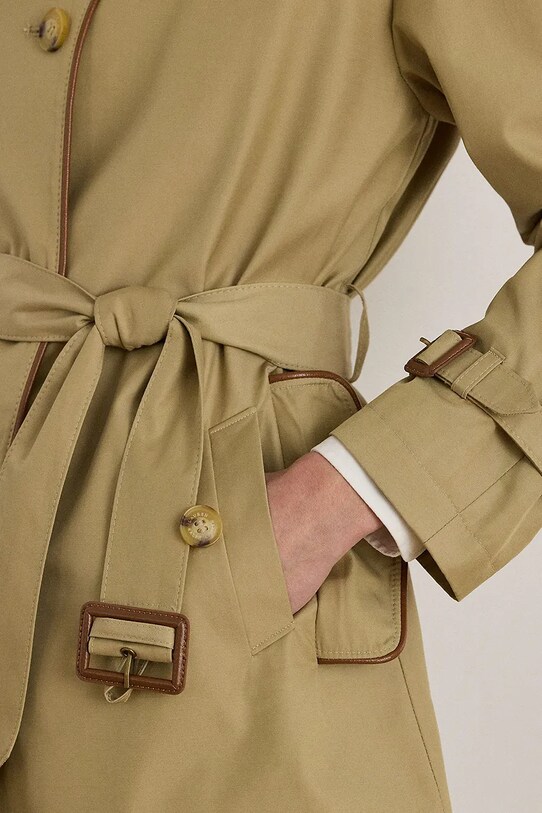 Lauren Ralph Lauren płaszcz 297979525 beżowy