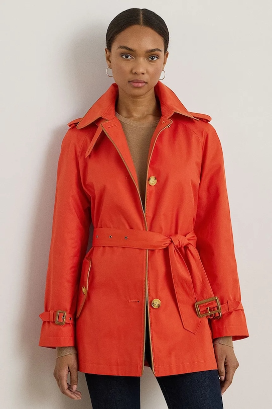 Lauren Ralph Lauren palton cu captuseala portocaliu 297979525