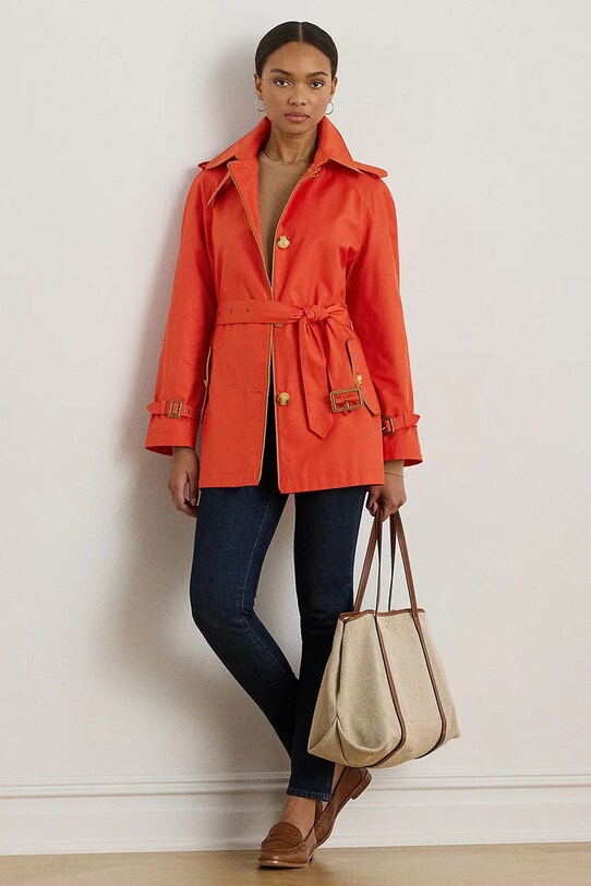 Одяг Пальто Lauren Ralph Lauren 297979525 помаранчевий