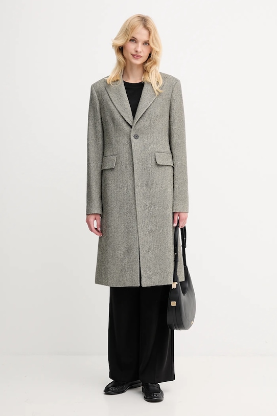 Vlnený kabát Polo Ralph Lauren 211966522 béžová AW25