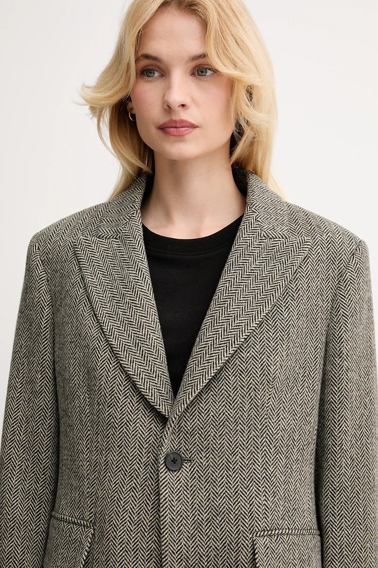 Vlnený kabát Polo Ralph Lauren béžová 211966522