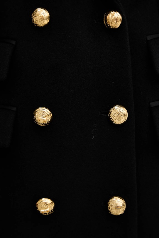 Elisabetta Franchi płaszcz z dodatkiem wełny CP00256E2