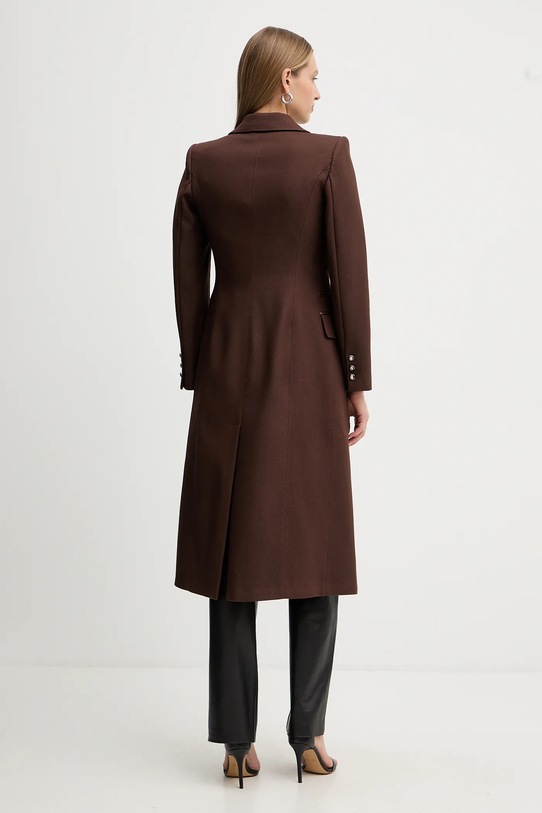 Odzież Elisabetta Franchi płaszcz CP01056E2 brązowy