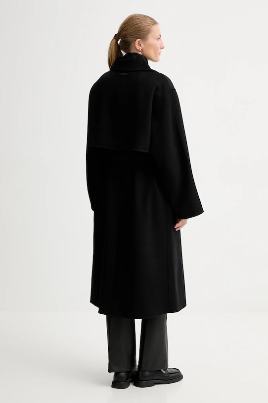 Одежда Пальто с добавлением шерсти Calvin Klein LV040WL571 чёрный