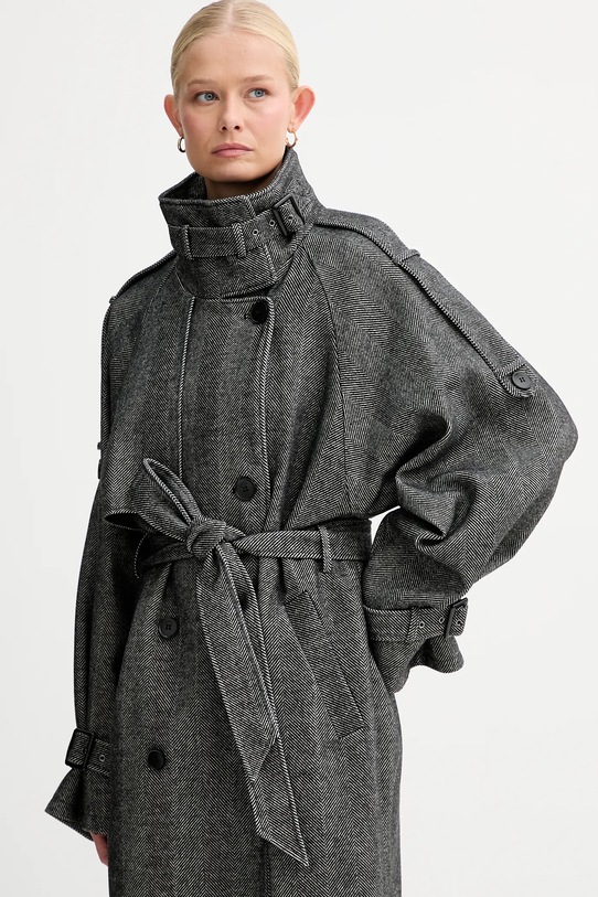 Gestuz haină cu lână 10910323 gri