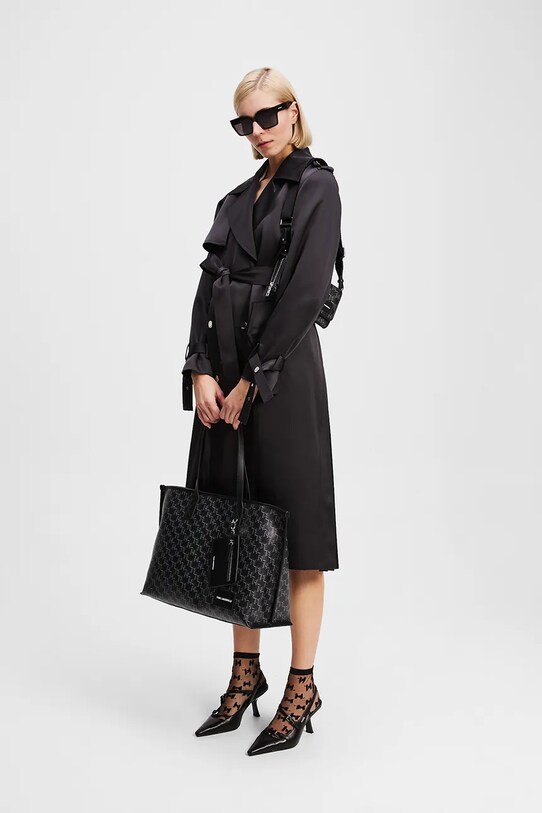 Karl Lagerfeld trencz czarny A3W15011