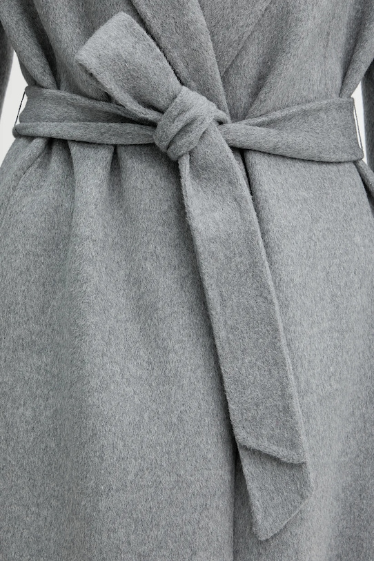 BOSS płaszcz wełniany 50541513 szary