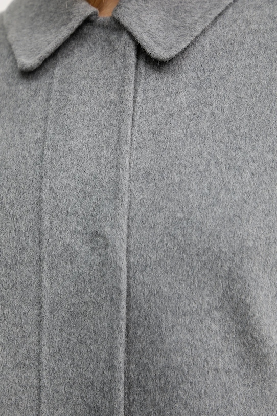 Vlněný kabát BOSS 50543170 šedá