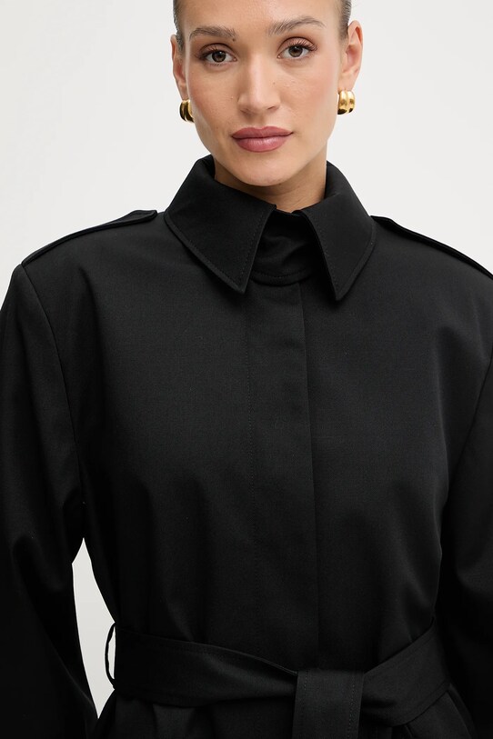 BOSS trenci de lână negru 50543198