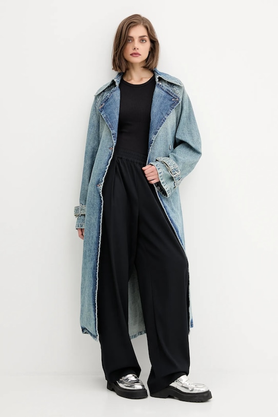 Hugo Blue płaszcz jeansowy 50541545 niebieski AW25