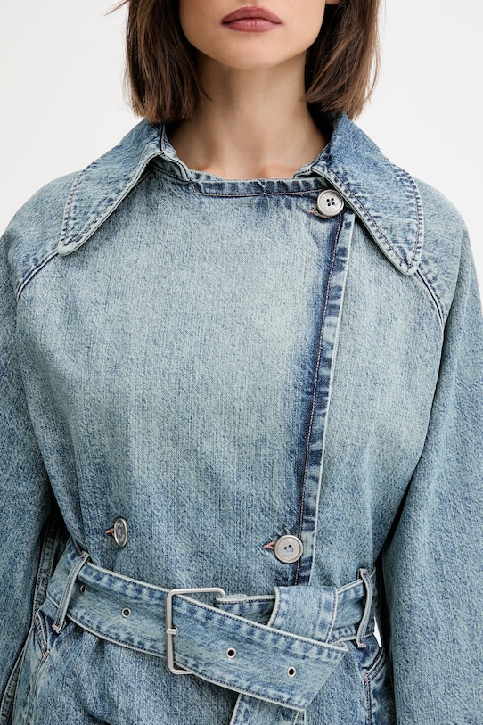 Hugo Blue płaszcz jeansowy 50541545 niebieski