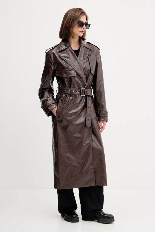 Палто HUGO 50542286 кафяв AW25