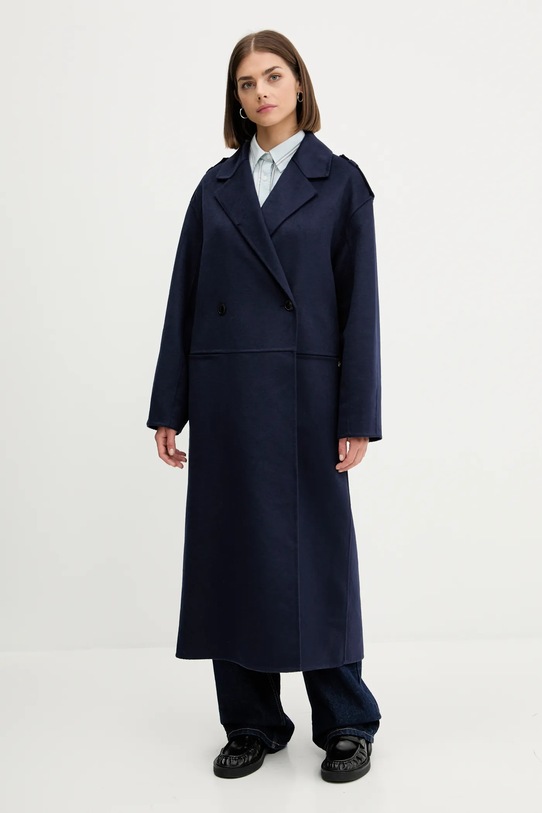HUGO palton din lână 50542299 bleumarin AW25
