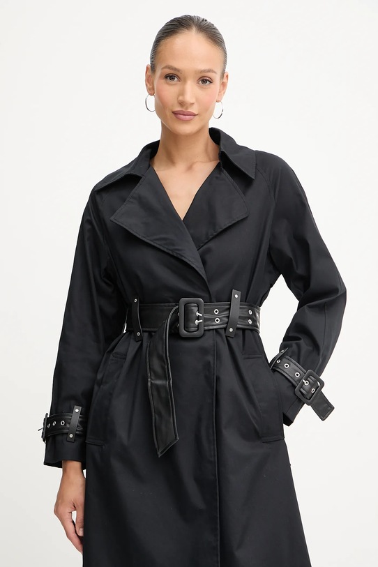 Καμπαρντίνα Guess RAPHAELLE μαύρο W5YL02.WHDF1