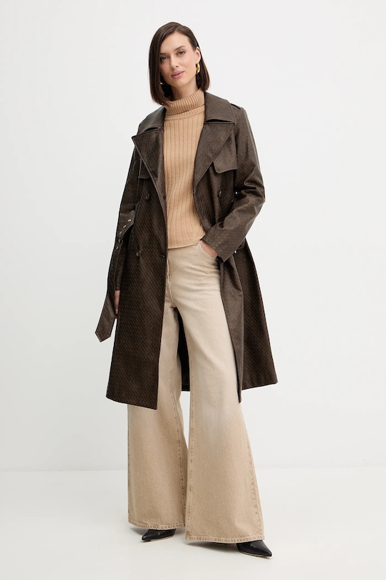 Пальто Guess CARMEN W5YL32.WHGT0 коричневий AW25