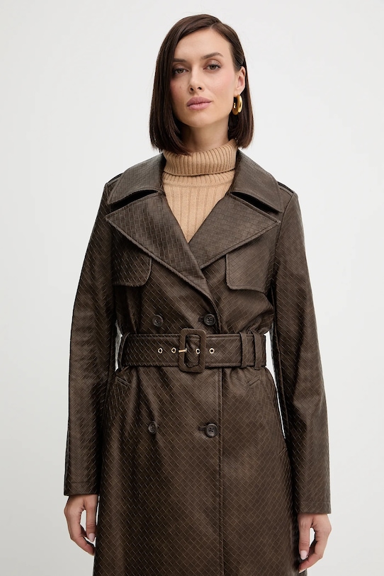 Пальто Guess CARMEN коричневий W5YL32.WHGT0