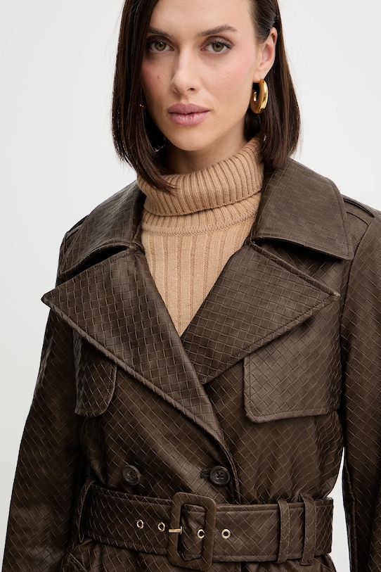 Пальто Guess CARMEN W5YL32.WHGT0 коричневий