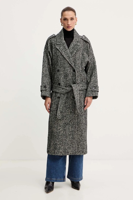 Pinko cappotto con lana non isolato grigio 105562.A2SE