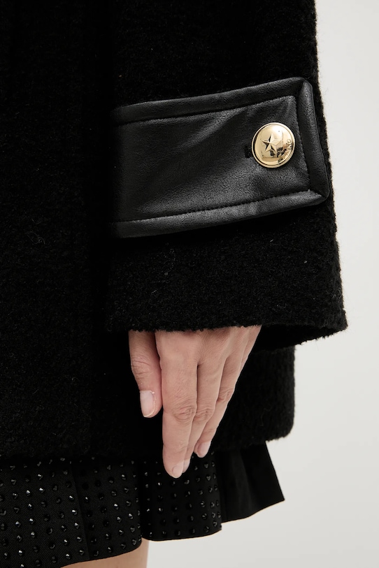 Pinko płaszcz z domieszką wełny 105559.A2SH czarny