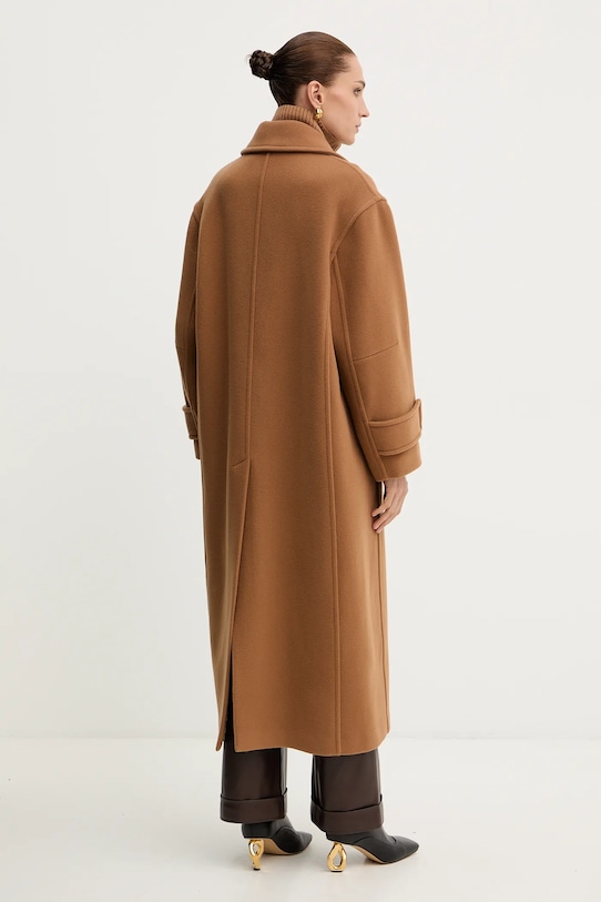 Abbigliamento Pinko cappotto con lana 105770.A2SM marrone