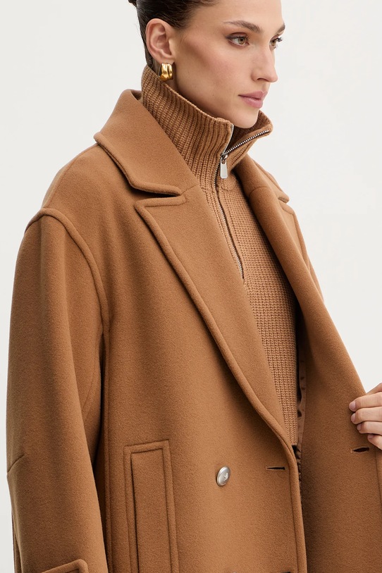 Pinko płaszcz z dodatkiem wełny 105770.A2SM
