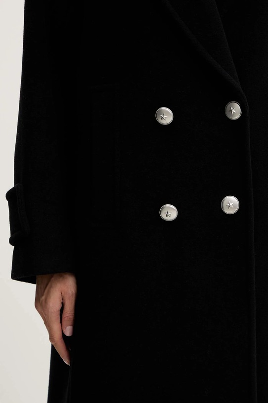 Pinko płaszcz z dodatkiem wełny 105770.A2SM czarny