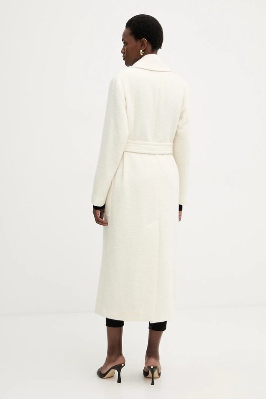 Ruházat Pinko kabát gyapjúkeverékből 105695.A2UB bézs