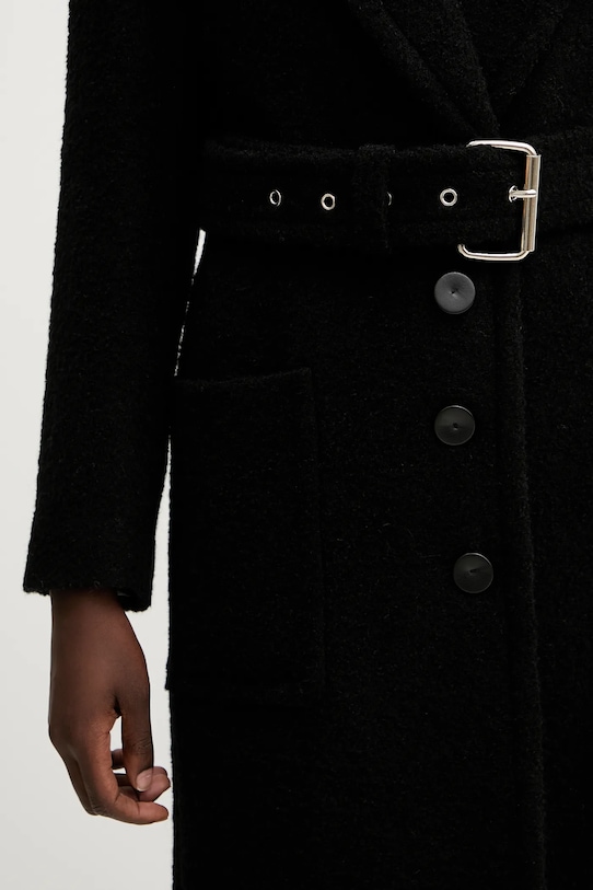 Pinko kabát gyapjúkeverékből 105695.A2UB fekete