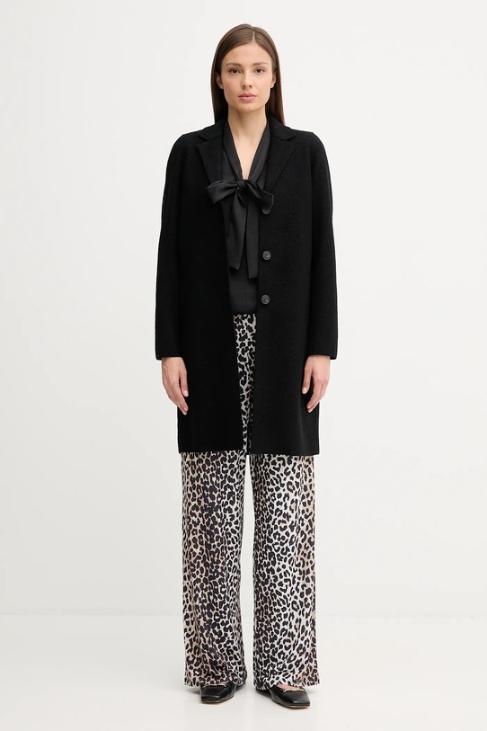 OUI płaszcz wełniany 79918 czarny AW25