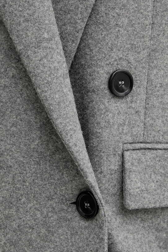 Pinko płaszcz z dodatkiem wełny 106099.A2ZU szary