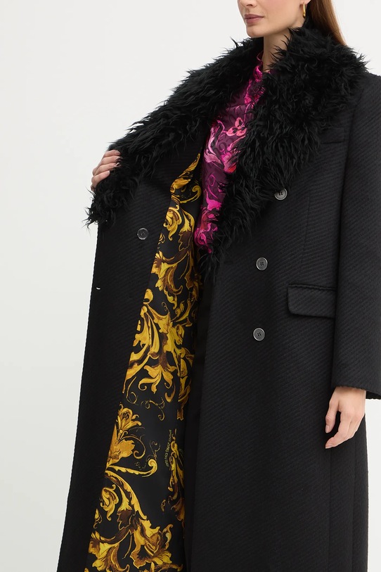 Versace Jeans Couture płaszcz z dodatkiem wełny 79HAT418.N0342