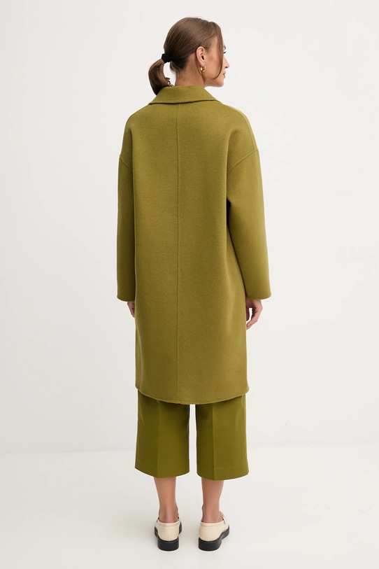 Одяг Пальто з вовною United Colors of Benetton 28F7DN082 зелений