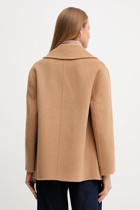 Ρούχα Μάλλινο παλτό United Colors of Benetton 28F7DN083 καφέ
