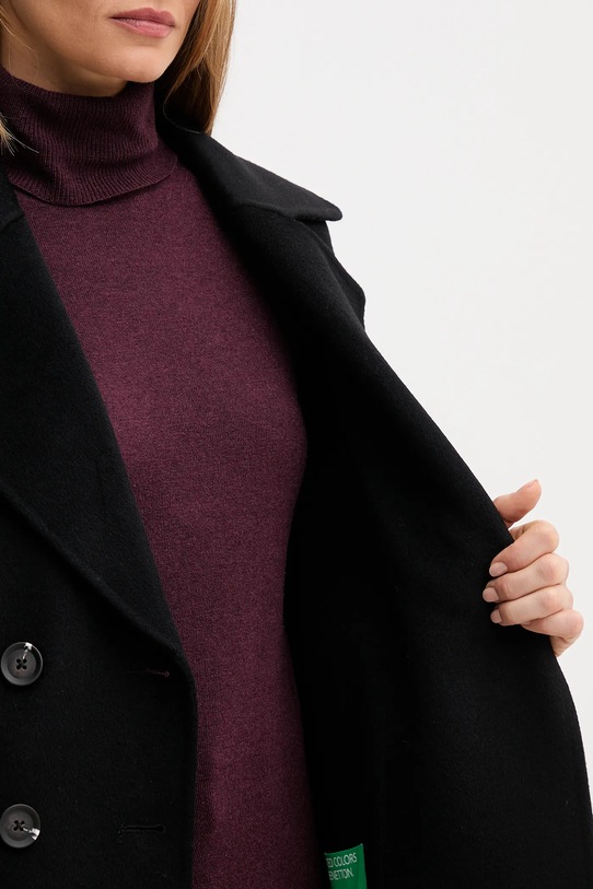 Μάλλινο παλτό United Colors of Benetton 28F7DN083