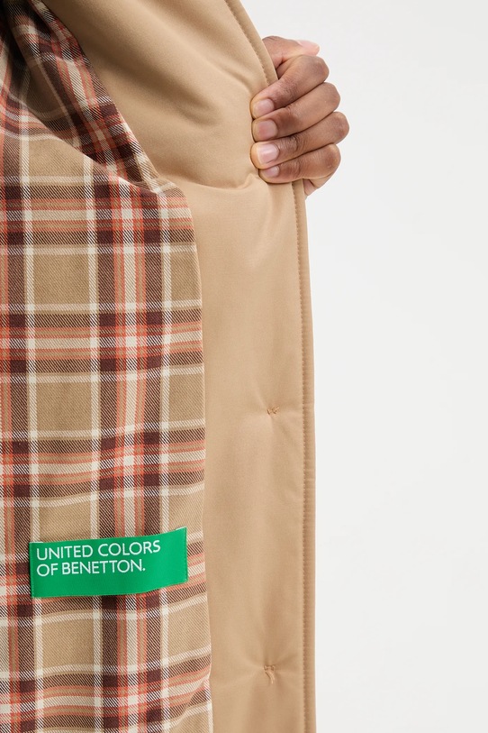 United Colors of Benetton płaszcz 2I1UDN08F zielony