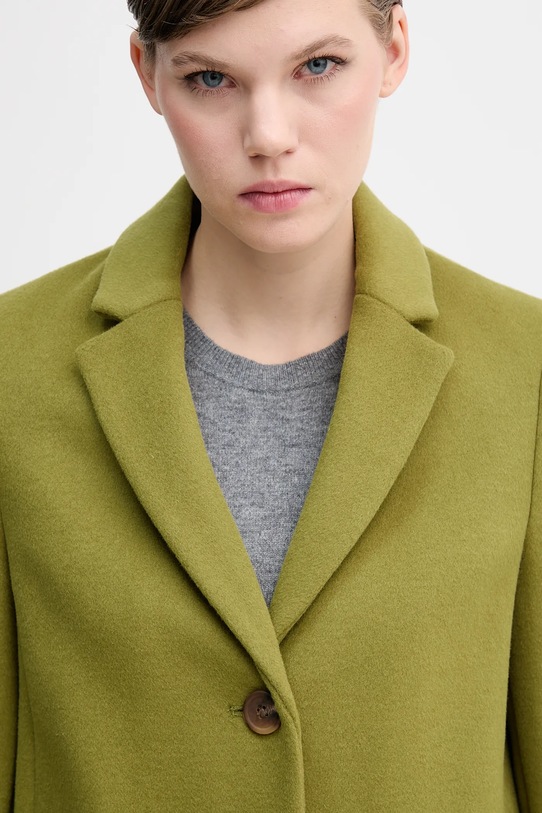Пальто с добавлением шерсти United Colors of Benetton зелёный 2V0PDN062