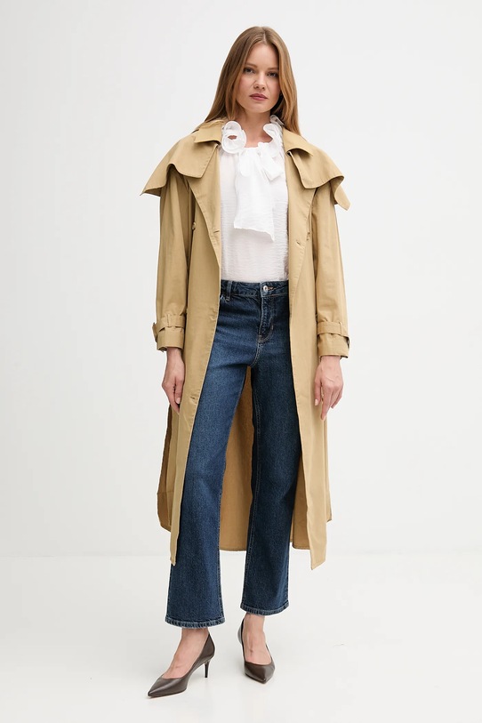 Hoss Intropia trencz bawełniany 5452468. zielony AW25