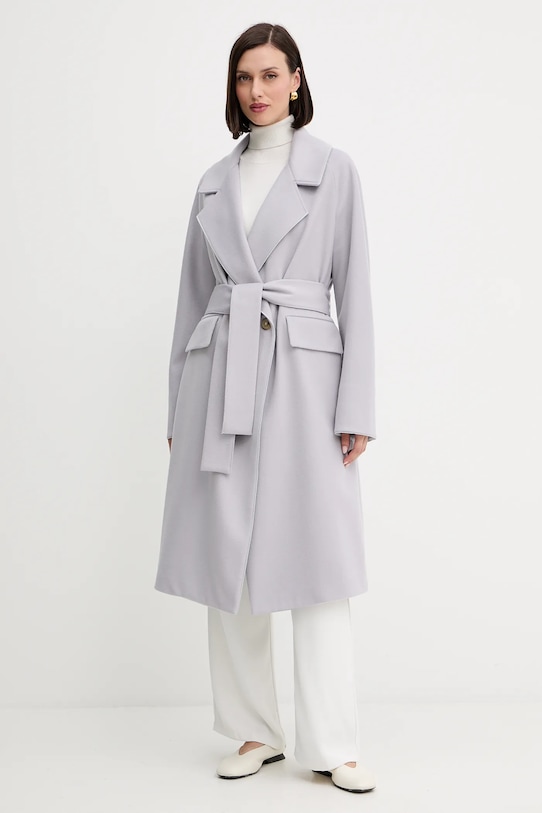 Vlněný kabát Forte Forte 14008.my.coat fialová AW25