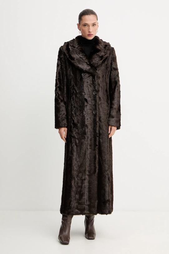 Kabát Blugirl Blumarine dvojradové hnedá RF5141.E0854