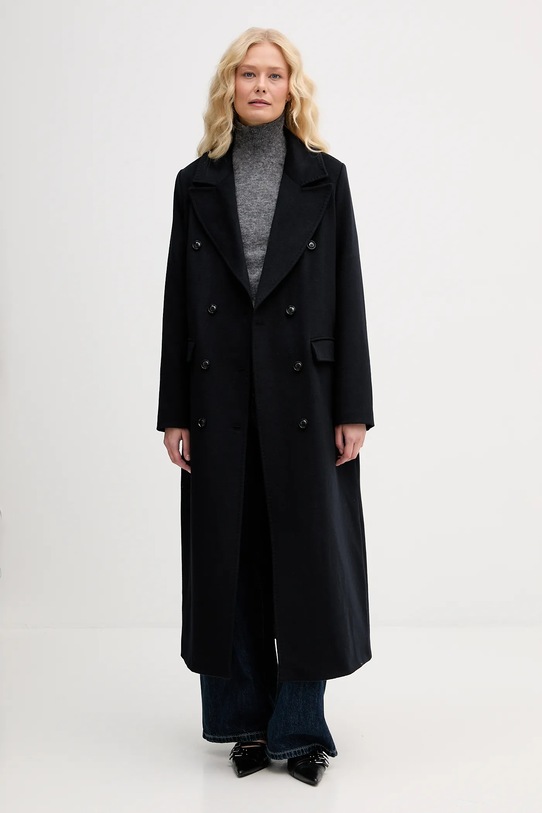 Blugirl Blumarine płaszcz z dodatkiem wełny RF5242.T221A granatowy AW25