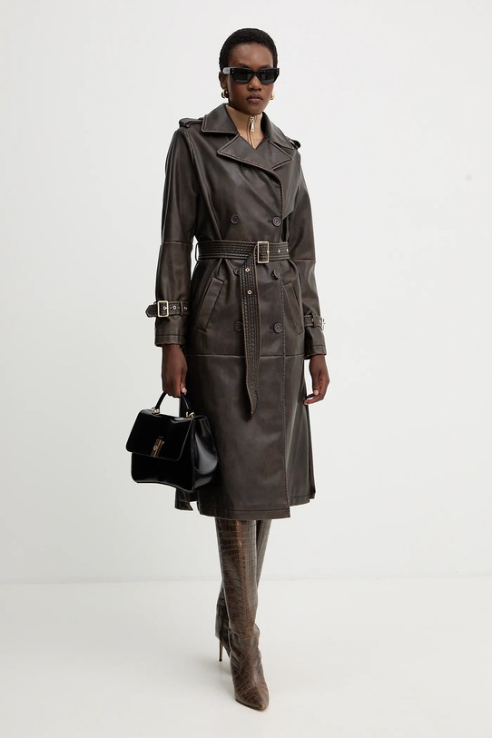 Fracomina płaszcz nieocieplane brązowy FS25WC7001P41101