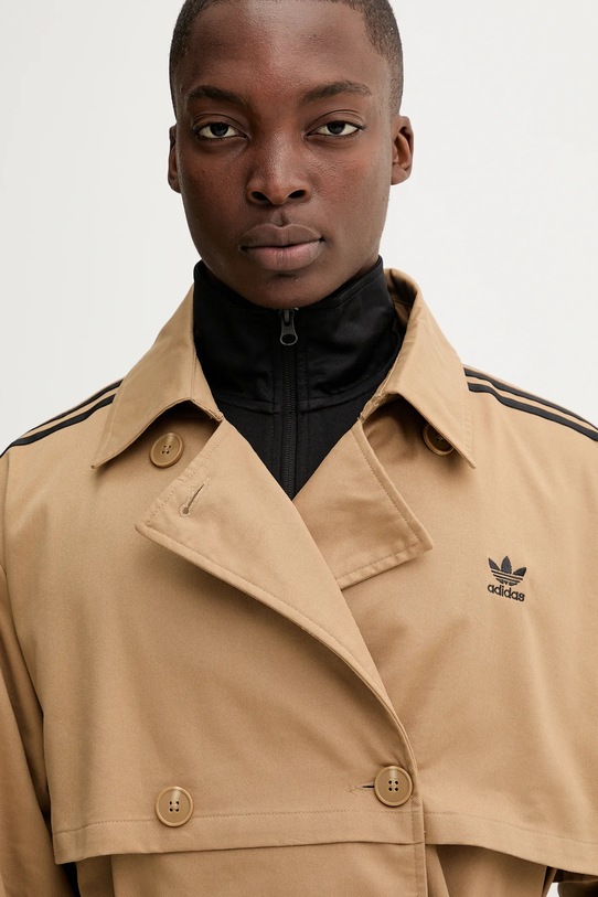 adidas Originals trencz Tcoat Twill zielony JW2663