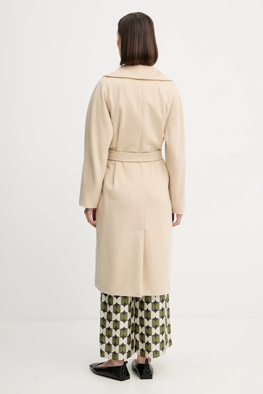 Îmbrăcăminte Weekend Max Mara palton de lână RESINA 2525016031600 bej