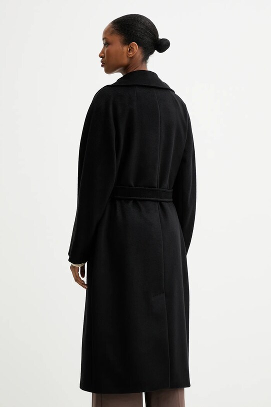 Îmbrăcăminte Weekend Max Mara palton de lână RESINA 2525016031600 negru