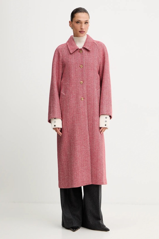 Weekend Max Mara płaszcz UGOLA bez kaptura czerwony 2525016016600