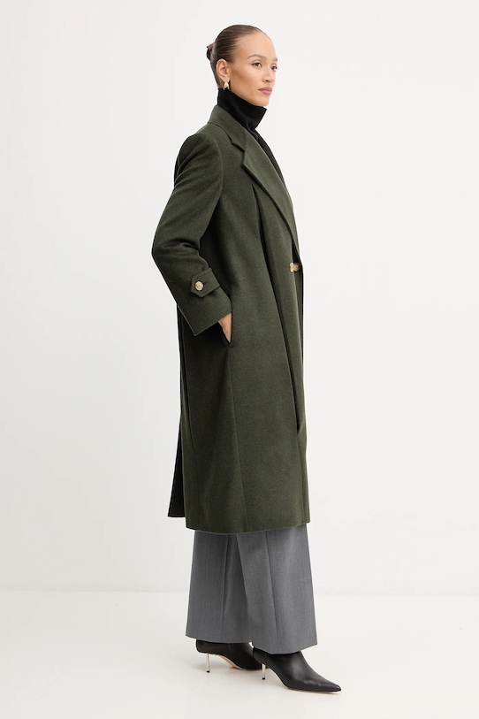 Weekend Max Mara palton de lână SMALTO verde 2525016026600